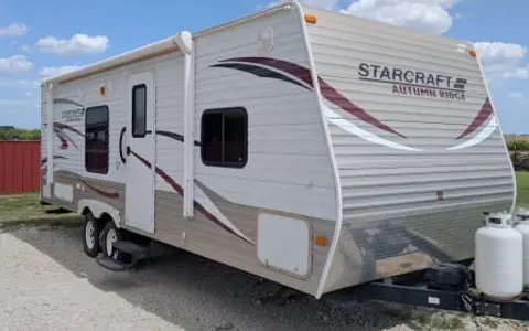 Camping is great any time of year in our Autumn trailer!