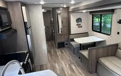 Private bunk room camper
