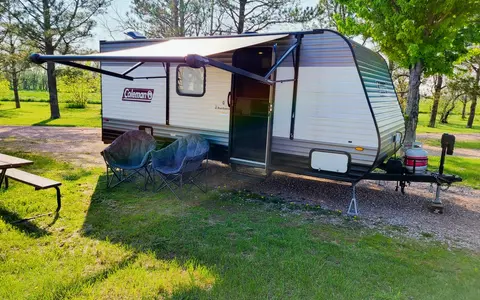 Kid Approved Camper Rental with Fireplace