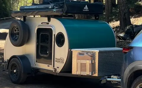 Fern the 2022 Teardrop! +Rooftop Tent, Shower, Awning, & full Kitchenette!