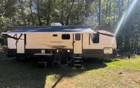 The Golden Travel Trailer, 2021 keystone hideout 272bh