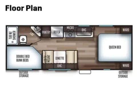 2019 Forest River RV Cherokee Grey Wolf 22MKSE