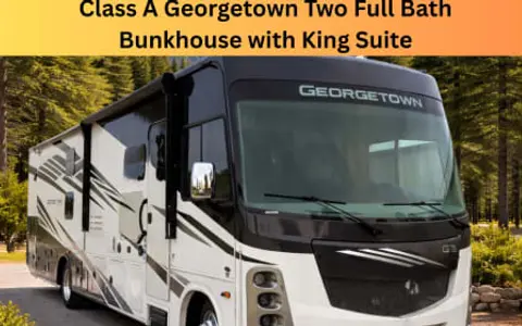 Class A Georgetown Bunkhouse with Two Full Bath and King Bed