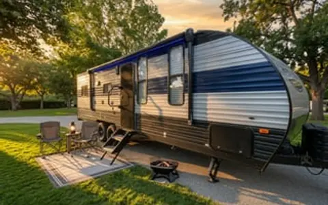 Turn Key 29' two queen bed, fenced patio