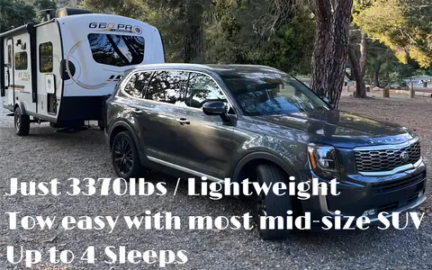 Forest River Geo Pro G19FBS 20ft Travel Trailer | Lightweight | Hitch Included | Sleeps 3-4 | Irvine