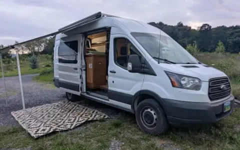 Vanish Camper: 2018 Ford Transit camper van for 4. Built for adVANtures!