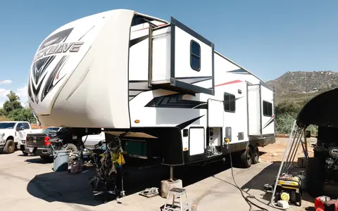 Wyatt's Forest River Shockwave Toy Hauler