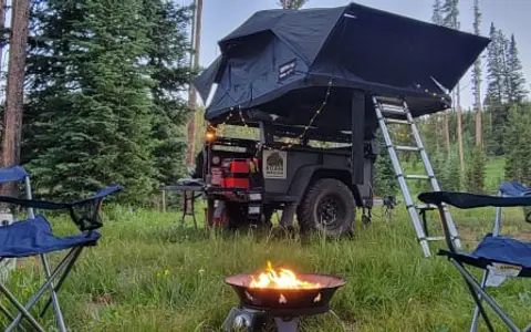 The Roam Wagon - Overland Trailer w/ 4 Person Roof Top Tent