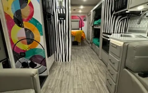 Cyan Art Mobile Home