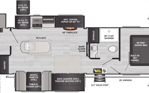 2021 Outback with Private Bunkroom