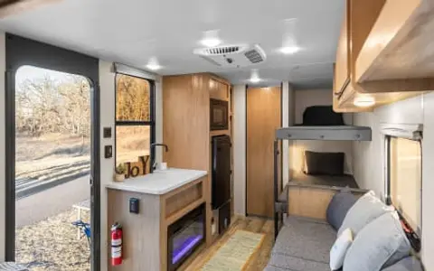 BEAUTIFUL, NEW 2024 Forest River Wolf Den 16EV - MINIVAN TOWABLE