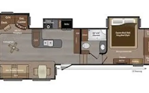 2017 Fifth wheel with 3 Slideouts