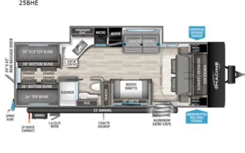 Bonnaroo Friendly RV w/4 Bunks! **Delivery Only**