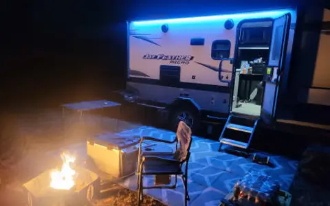 SUV towable 2022 Jayco Jay Feather Micro with bunks and solar