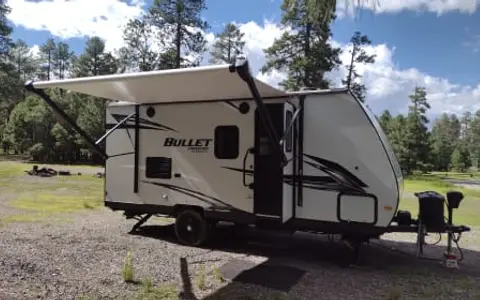 "Colt" - 2021 Keystone Bullet 1700BH, a luxury compact bunkhouse