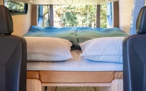 Architect-designed Luxury Sprinter Camper Van w/ toilet, AC/heat, lift bed!