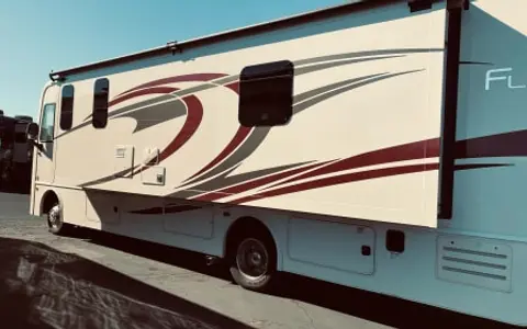 2020 Flair-Fleetwood Motorhome 32S with two full size baths.