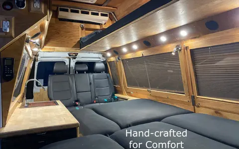 One of a Kind Classic Woody Camper-van Sleeps 4/5 Ideal for Van Life & Stealth Camping