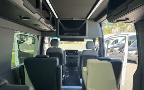 New 9 Passenger Luxury Van Mercedes-Benz Sprinter 3500XD LA WEST Ext Cargo
