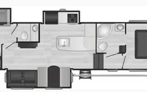 Luxury 32ft Keystone Sprinter – Stationary Rental